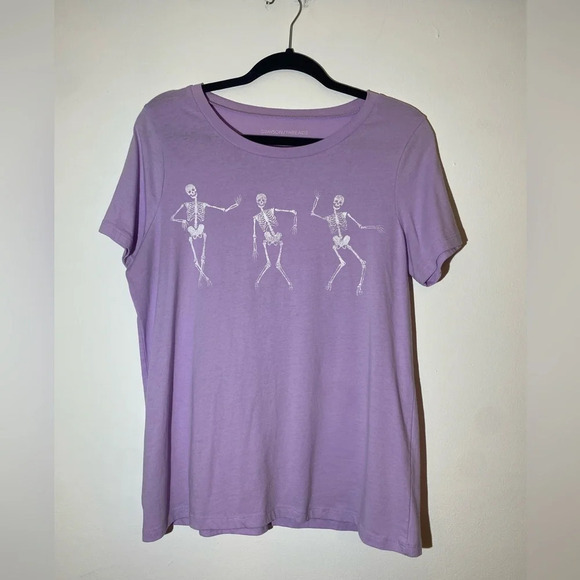 Grayson Threads Tops - Dancing Skeletons Crop Top